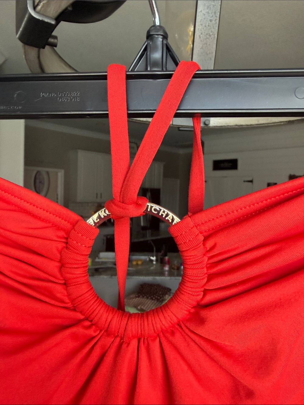 Michael Kors Red Halter One-Piece Swim Tank - Picture 2 of 4